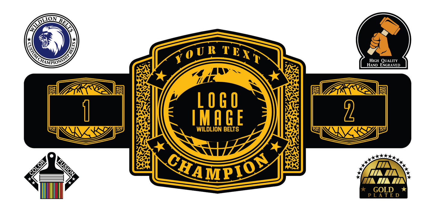 Custom Championship Belt - World Series - Gold