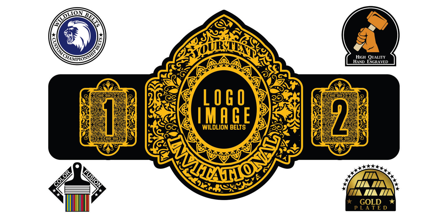 Custom Championship Belt , Glory Series - Gold