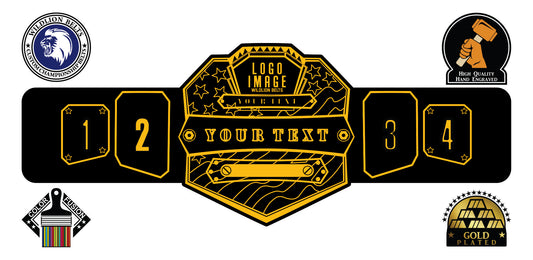 Custom Championship Belt- States Series - Gold