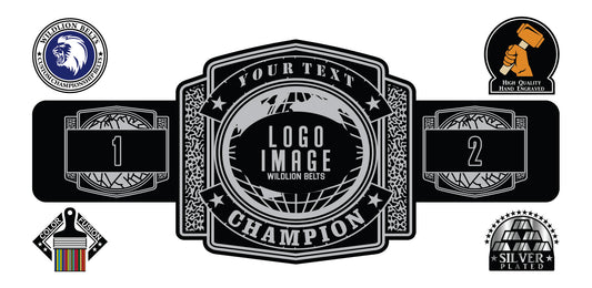 Custom Championship Belt - World Series - Silver